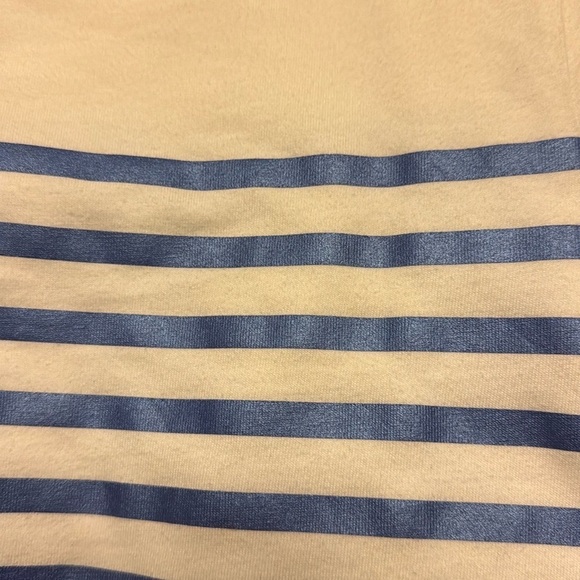 JCREW Women’s Blue shimmer Striped Long Sleeve Shirt NWT - Picture 4 of 4